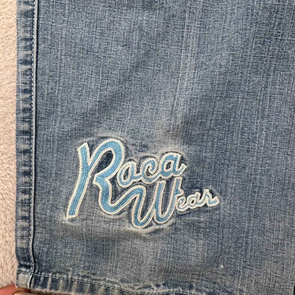 Vintage Y2K Rocawear Ivy League Edition Jeans‎ Mens 40x33 Blue Denim Distressed